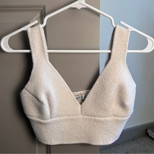 Zara Cream Knitwear Bra Top
